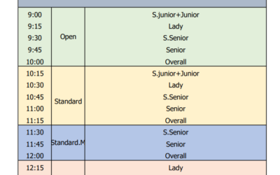 SHOOT OFF Schedule and List of Competitors